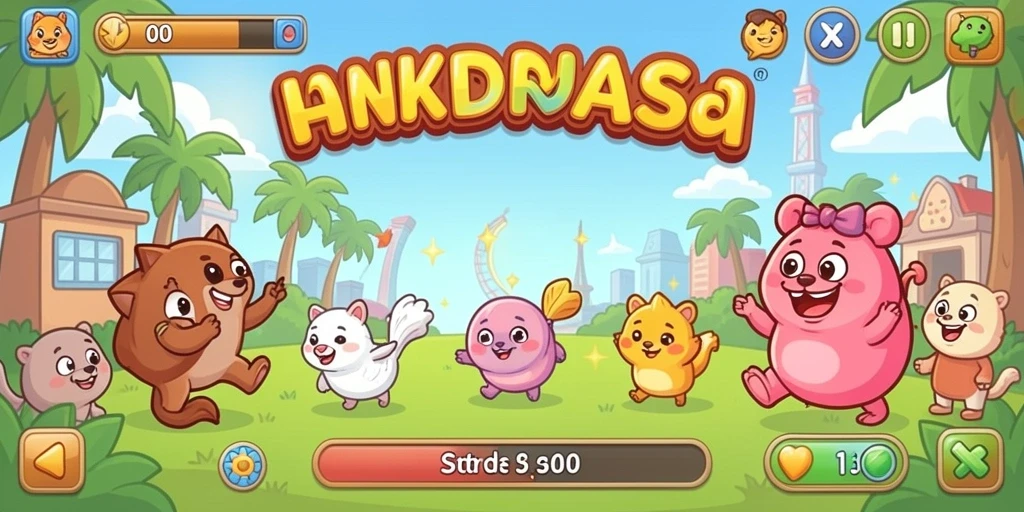 Karakter lucu yang bisa dimainkan.