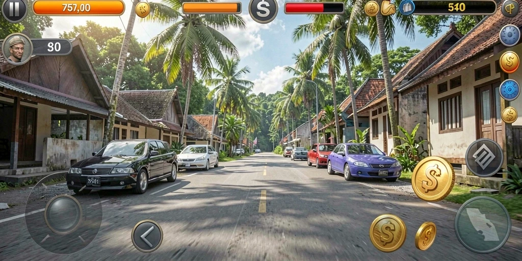 Berbagai karakter unik yang tersedia untuk dimainkan.