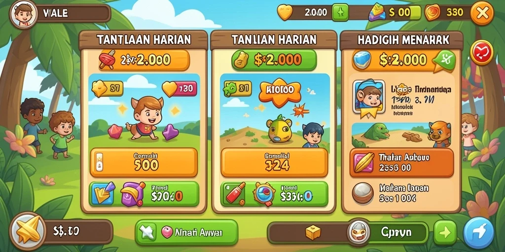 Kustomisasi karakter yang mendalam dan unik.