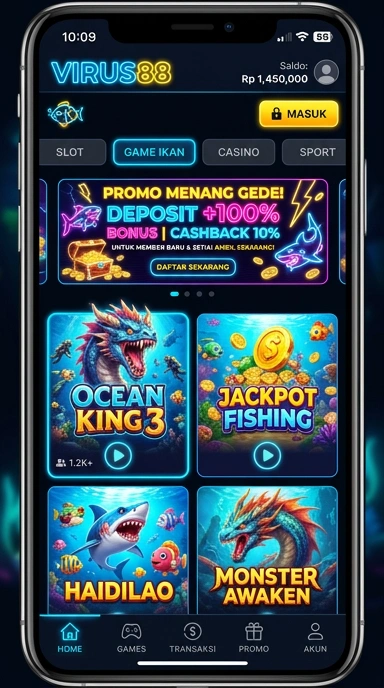 virus88 — menu pengaturan